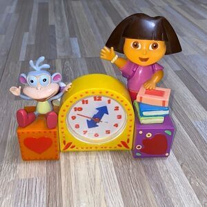 Nickelodeon Nick Jr. Dora The Explorer and Boots Singing Alarm Clock room decor